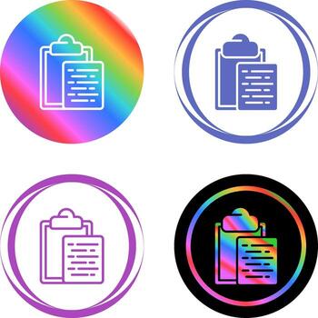 Document Paste Vector Icon