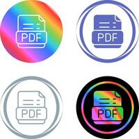 Pdf Format Vector Icon