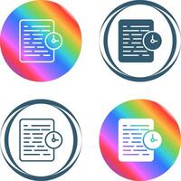 Document History Vector Icon