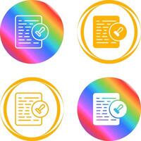 Document Permissions Vector Icon