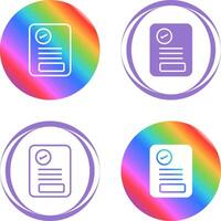 Document Approval Vector Icon