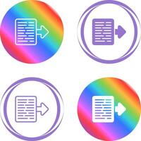 Document Export Vector Icon