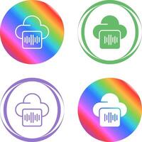 audio hospedaje vector icono