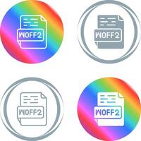 WOFF2 Vector Icon