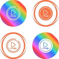 Video Play Button Vector Icon