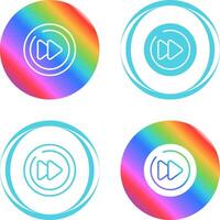 Video Next Track Circle Vector Icon