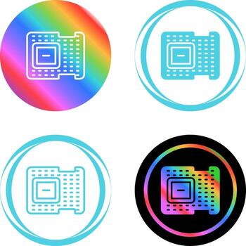 icono de vector de procesador
