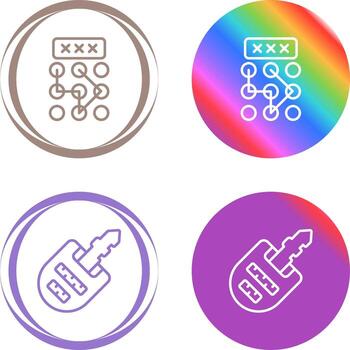 icono de vector de bloqueo de patrón