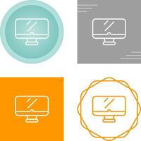 Desktop computer Vector Icon