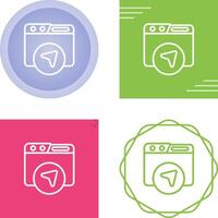 Website Navigation Vector Icon