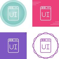 User Interface Design Vector Icon