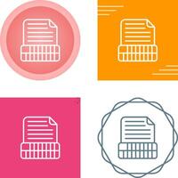 Document Insert Table Vector Icon