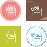 Document Link Vector Icon