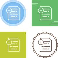 Document Insert Icon Vector Icon