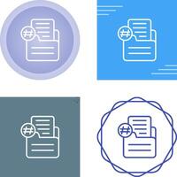 Document Numbering Vector Icon