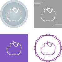 Apple Eaten Vector Icon