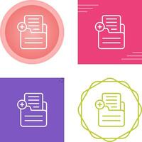 Document Add Vector Icon
