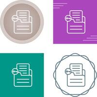 Document Unlock Vector Icon