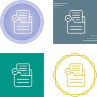 Document Check Vector Icon