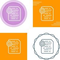 Document Insert Emoji Vector Icon