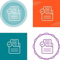 Document Approval Vector Icon