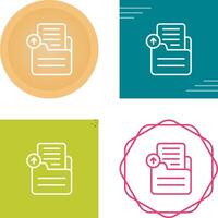 Document Upload Vector Icon