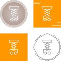 Scissor Lift Vector Icon