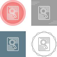 Document Search Vector Icon