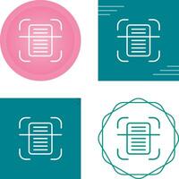 Document Scanning Vector Icon