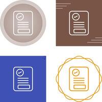 Document Approval Vector Icon