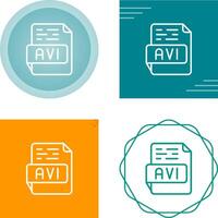 AVI Vector Icon