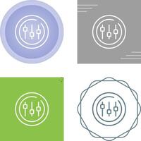 Music Equalizer Circle Vector Icon