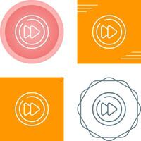 Video Next Track Circle Vector Icon