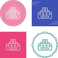 Document Printing Vector Icon