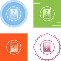 Document Synchronization Vector Icon