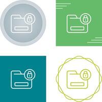 documento cifrado vector icono