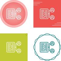 Document Collaboration Vector Icon