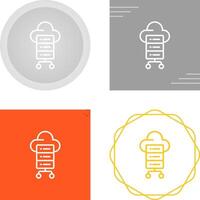 icono de vector de computación en la nube