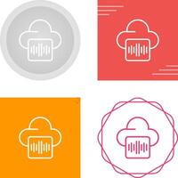 audio hospedaje vector icono