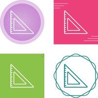 Triangular Ruler Vector Icon