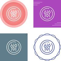 Audio Equalizer Circle Vector Icon
