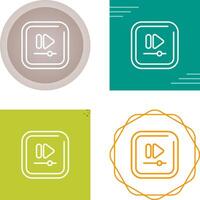 Video Fast Square Triangle Vector Icon