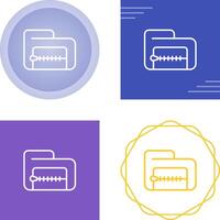 Zip File Vector Icon