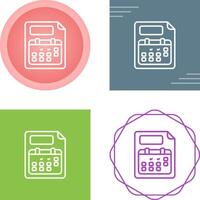 Planner Vector Icon