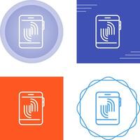 Fingerprint Scanning Vector Icon