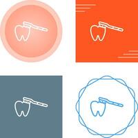 cepillado dientes vector icono