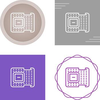 icono de vector de procesador
