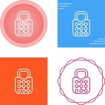icono de vector de bloqueo de patrón