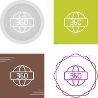 360 Degrees Vector Icon