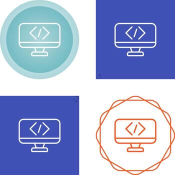 icono de vector de codificación